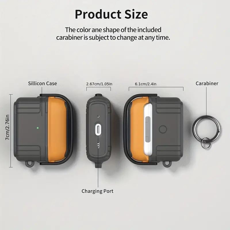 Meyaar Silicone Case For Airpods Pro/ Airpods Pro 2nd Gen (Ice Box Brown)