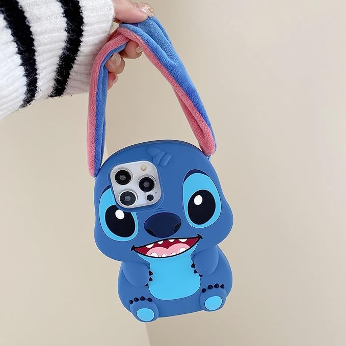 Meyaar Case For Apple Iphone 15 (Blue Stitch)