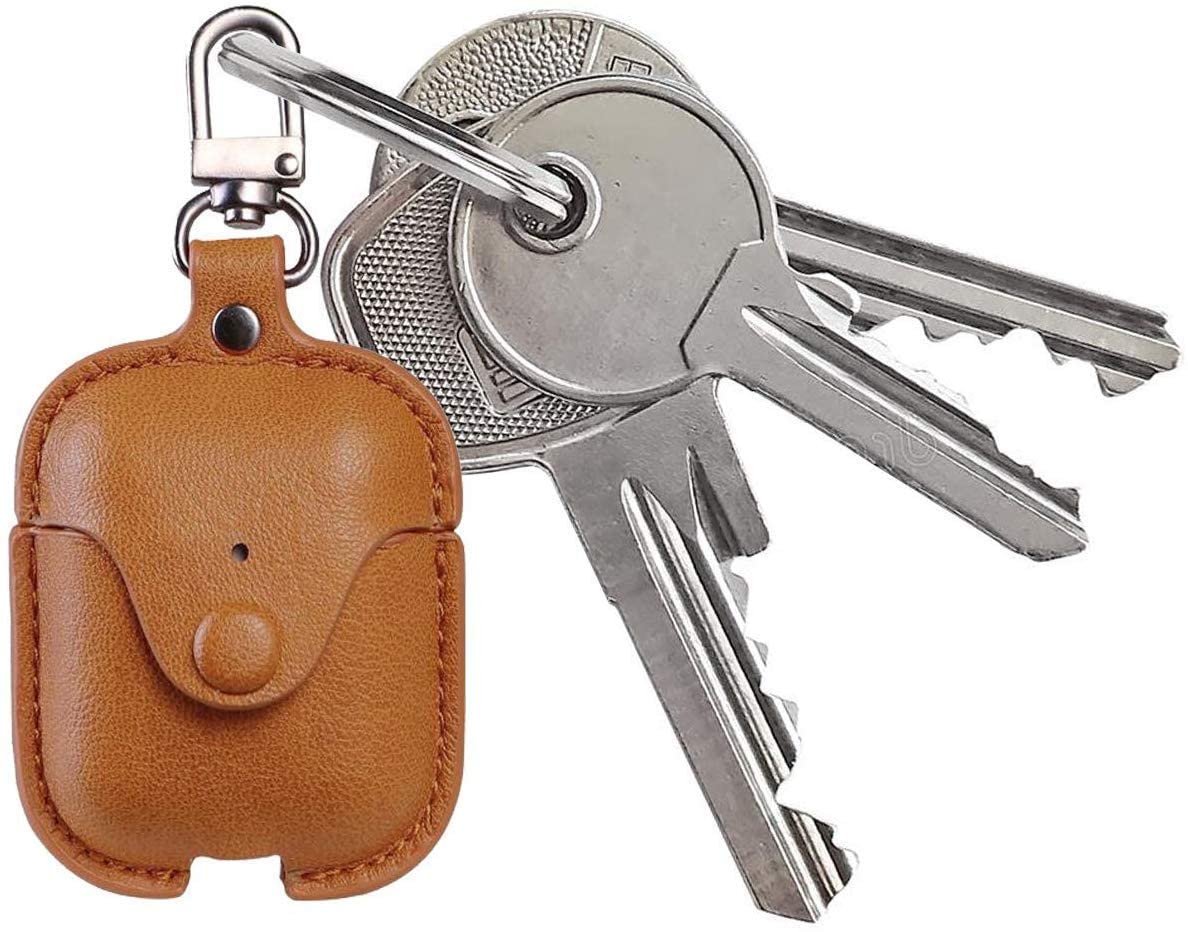 Meyaar Leather Cover Only Compatible With Boat Airdopes 131 & 138 (Light Brown)