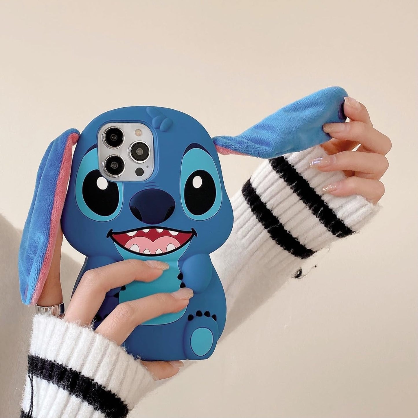Meyaar Case For Apple Iphone 15 (Blue Stitch)