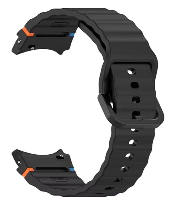 Meyaar Case+Strap for Samsung Galaxy Watch 7/6 44mm Silicone Band Tempered Glass Film Protective Case Upgrade Galaxy 6/7 to Ultra 47mm