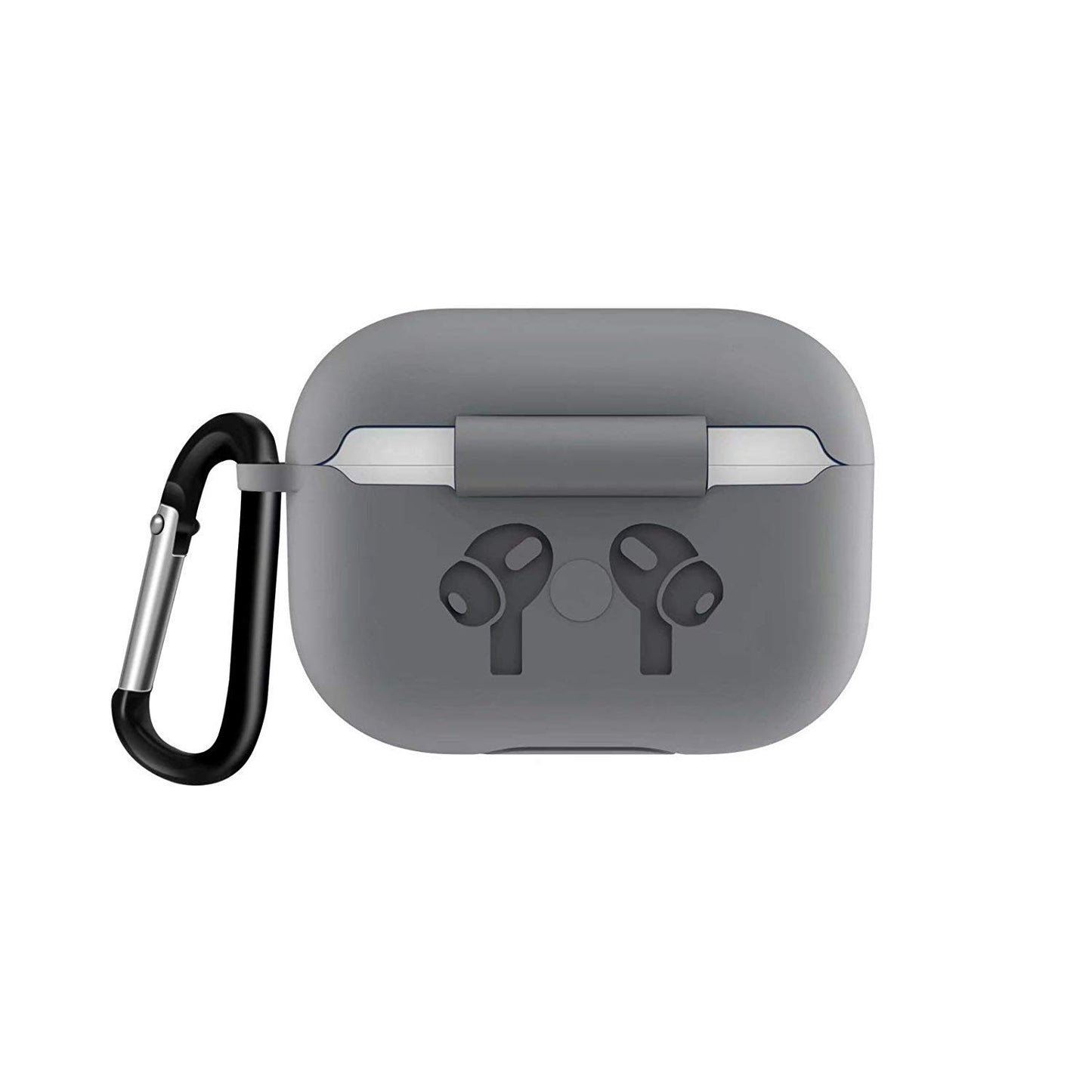 Meyaar Silicone Fit Back Cover Case [Version 2] Designed for AirPods Pro Case (2019) (Grey)