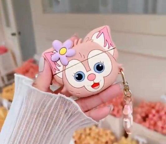 Meyaar Silicone Case For Apple Airpods Pro 2nd Generation With Keychain (Linabell Cat)