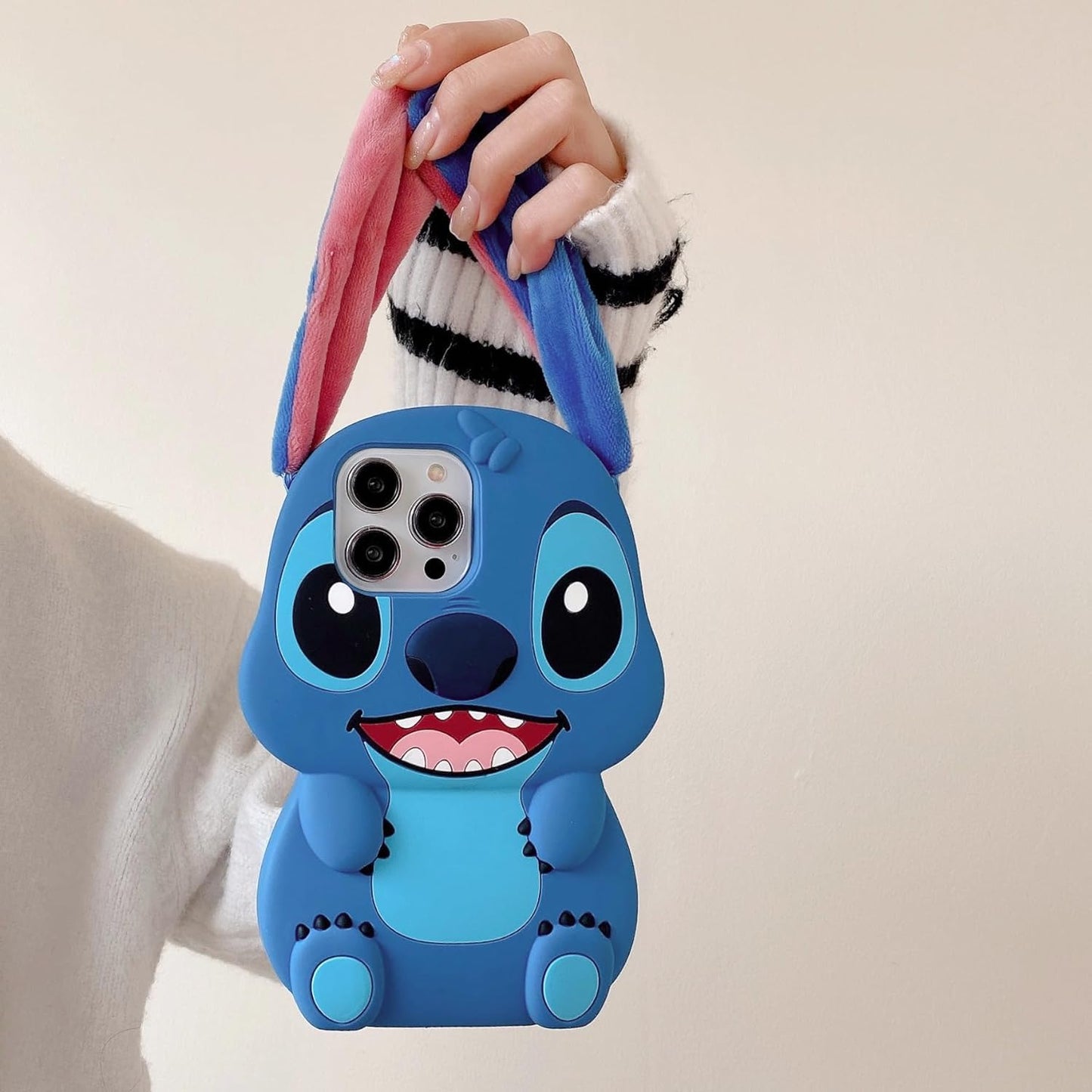 Meyaar Case For Apple Iphone 15 (Blue Stitch)