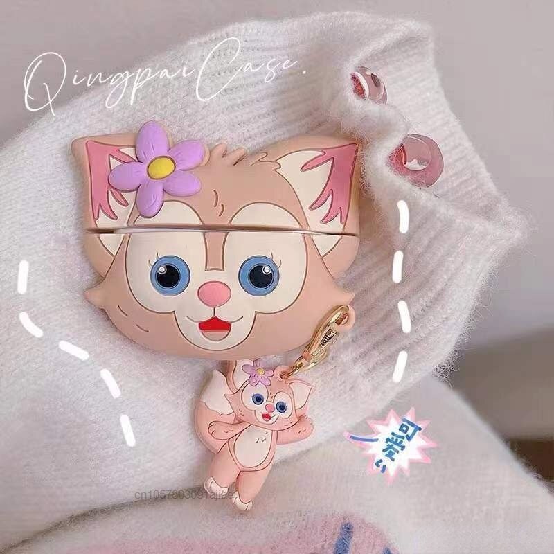 Meyaar Silicone Case For Apple Airpods Pro 2nd Generation With Keychain (Linabell Cat)
