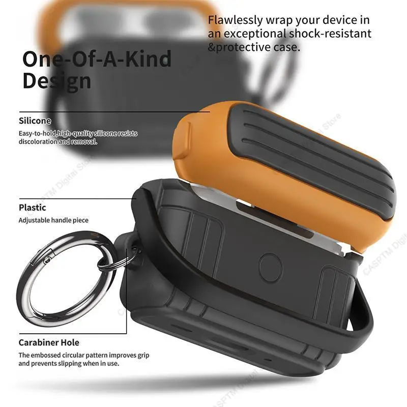 Meyaar Silicone Case For Airpods Pro/ Airpods Pro 2nd Gen (Ice Box Brown)