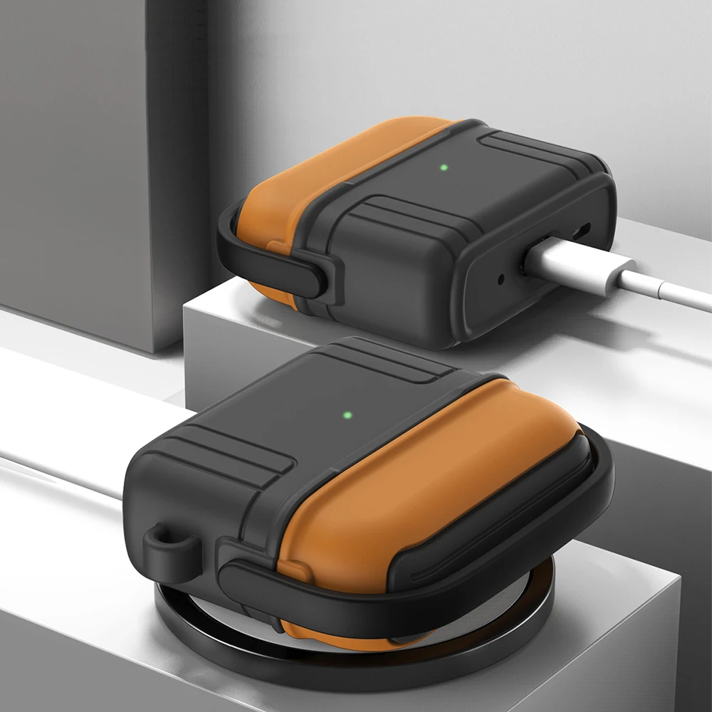 Meyaar Silicone Case For Airpods Pro/ Airpods Pro 2nd Gen (Ice Box Brown)